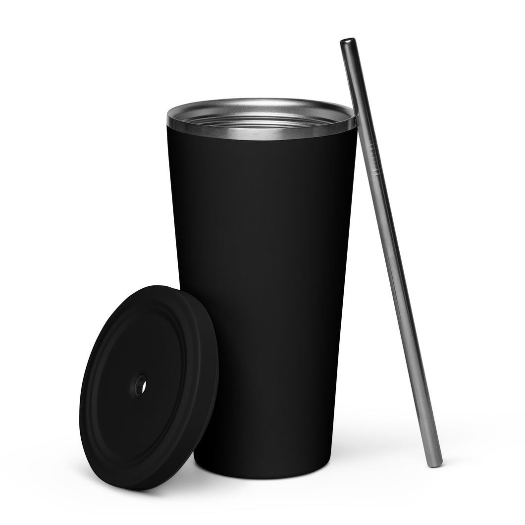Rebelliouz Royalz Insulated tumbler with a straw