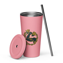 Cargar imagen en el visor de la galería, Rebelliouz Royalz Insulated tumbler with a straw