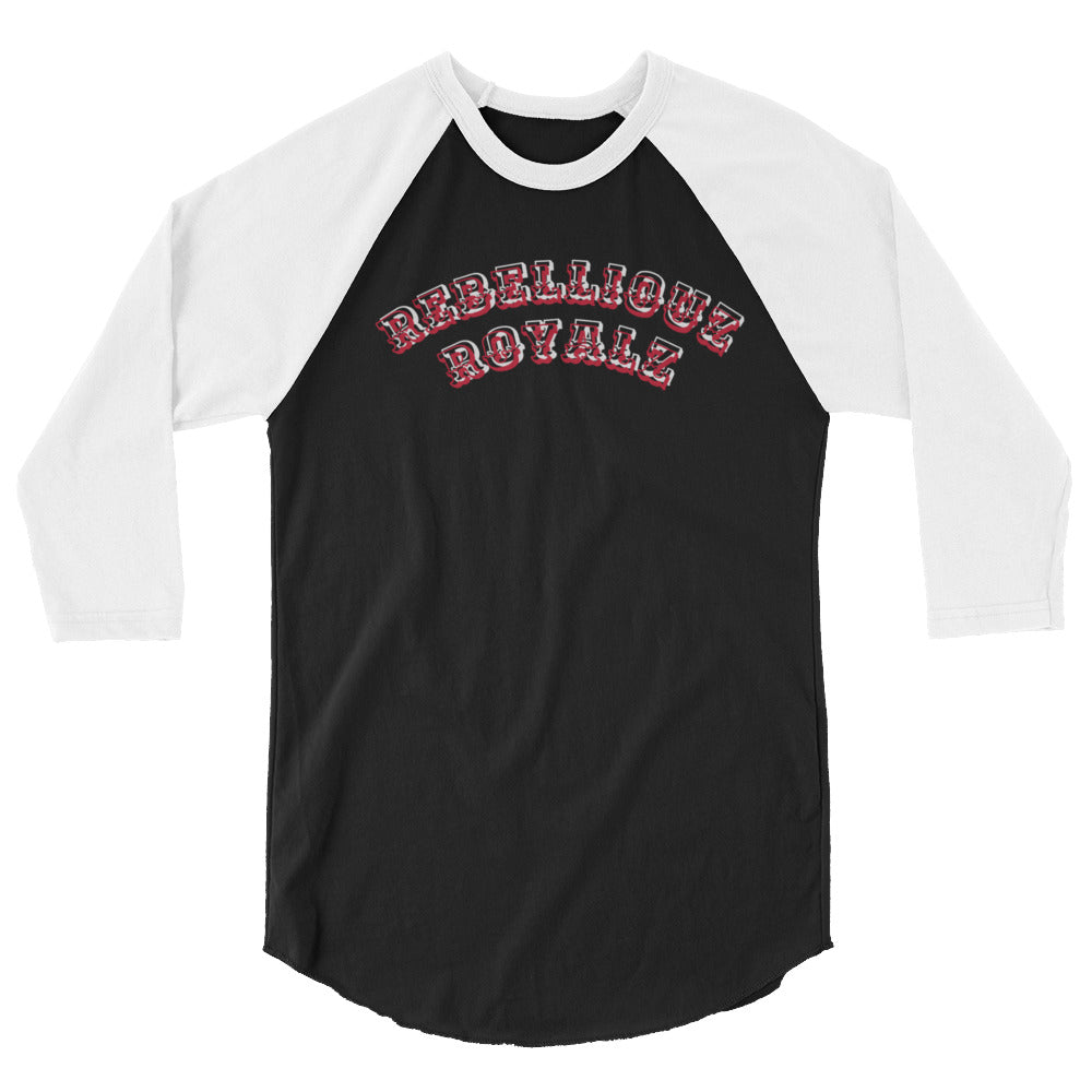 Rebelliouz Royalz 3/4 sleeve raglan shirt